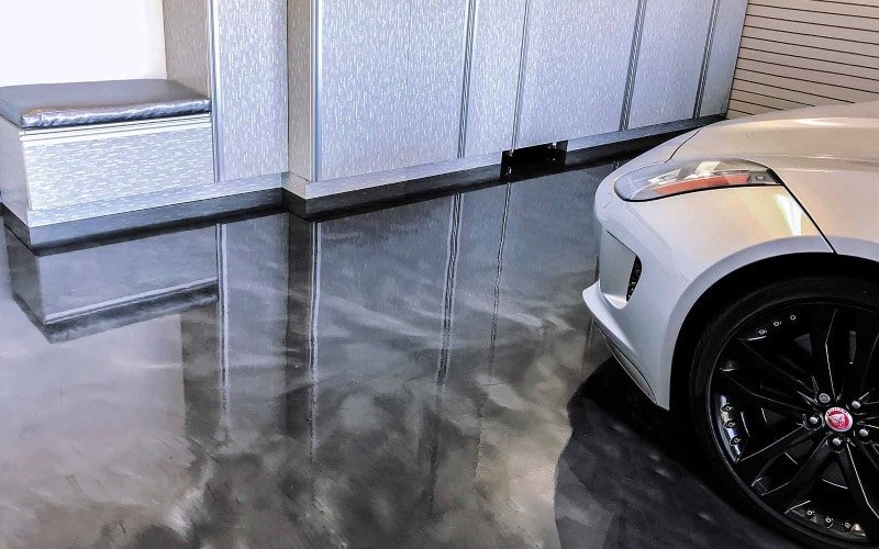 metallic epoxy garage floor