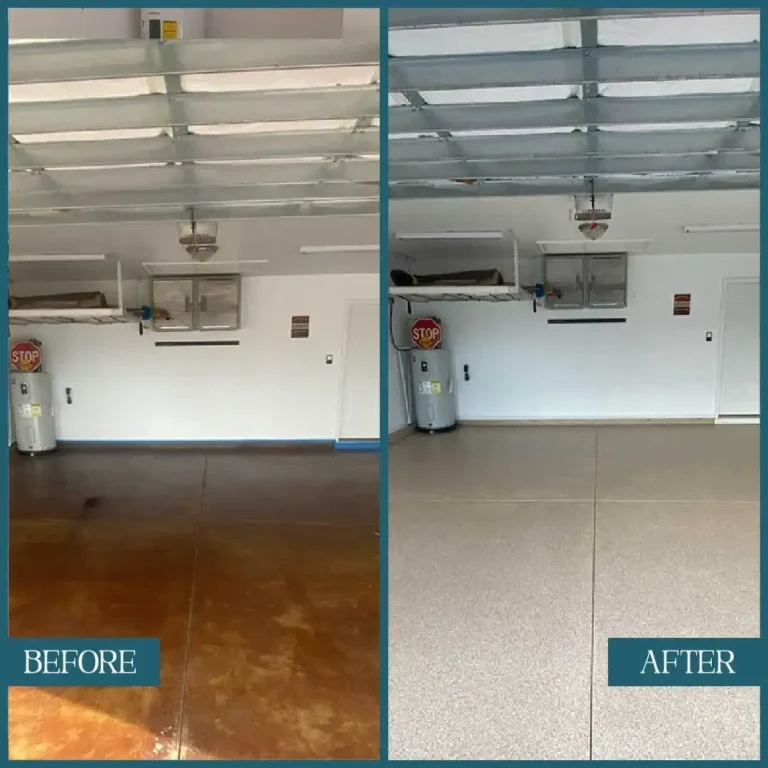 Before After Epoxy Flooring