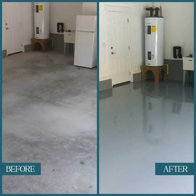 Before & After Epoxy Flooring