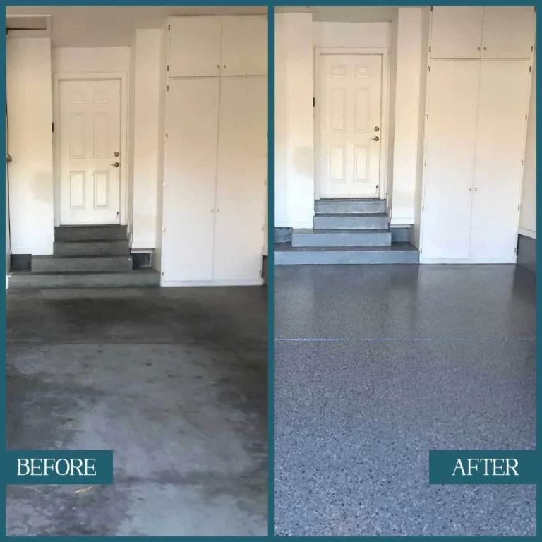 Before After Epoxy Flooring Dubai