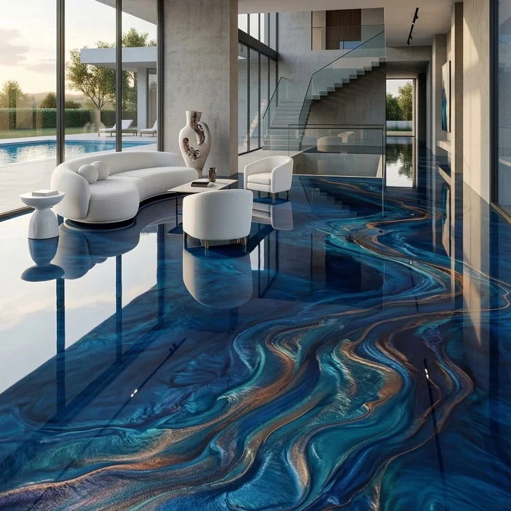 Heavy duty epoxy flooring for warehouse
