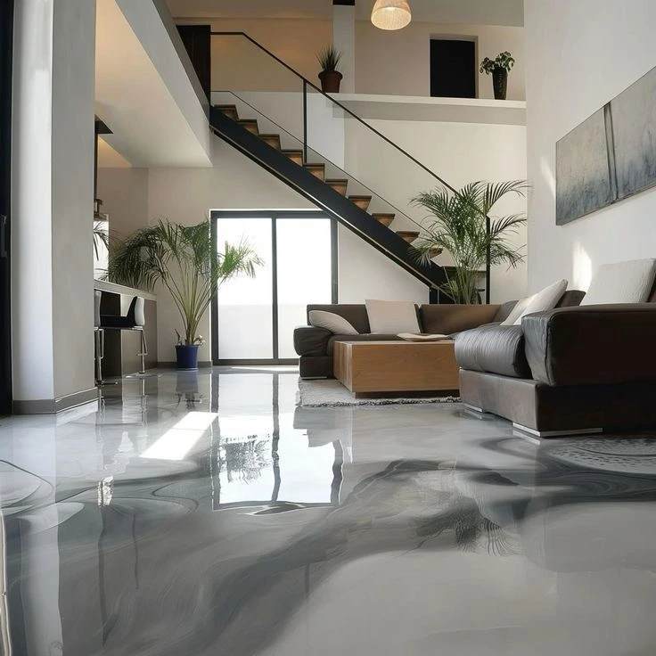 High Gloss Epoxy Flooring for Interiors