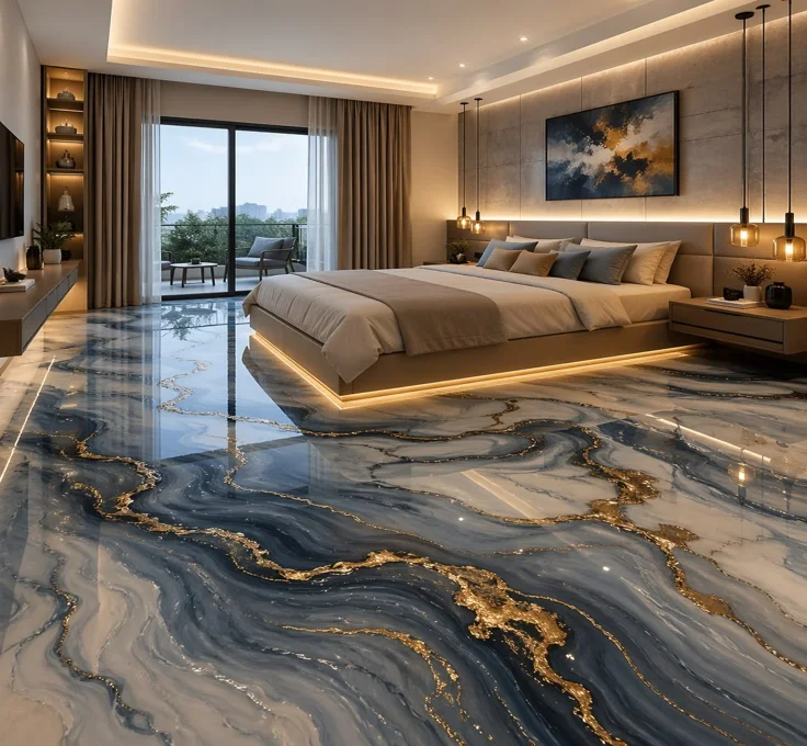 Premium epoxy floor coating for bedrooml