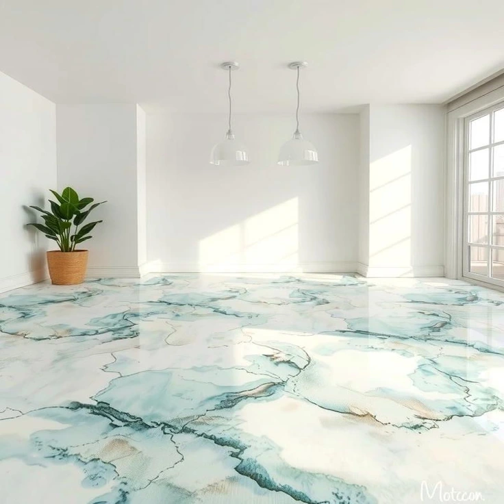 epoxy flooring enhancing modern interior spaces