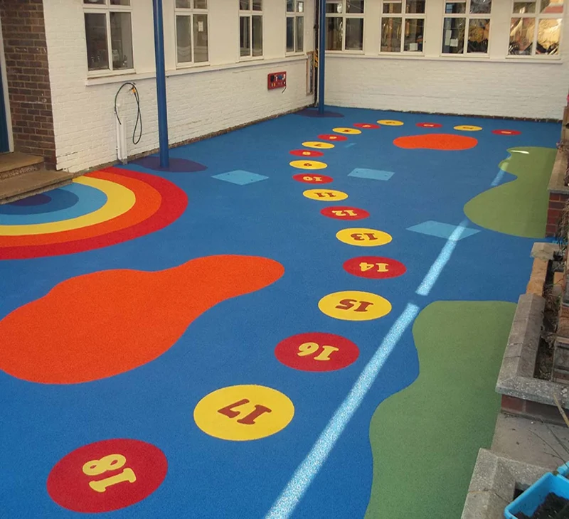 Long lasting EPDM flooring for residential